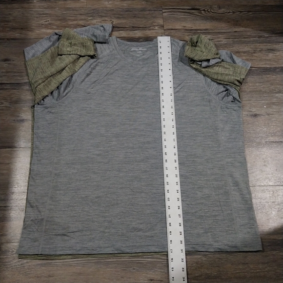 Eddie Bauer Resolution Long Sleeve T-shirt Mens Size 3XL Green Gray Shirt - Picture 12 of 12